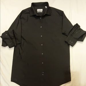 Calvin Klein black shirt for men size M 15-15.5